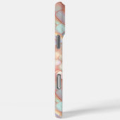Chique roze gouden iriserende parelmoer Case-Mate iPhone case (Achterkant / Rechts)