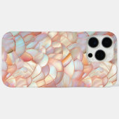 Chique roze gouden iriserende parelmoer Case-Mate iPhone case (Achterkant (horizontaal))