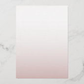 Chique roze gouden kalligrafie bruidsfeestje folie uitnodiging (Achterkant)