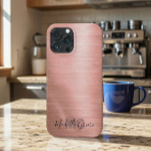 Chique Roze Gouden Metallic Hoesje
