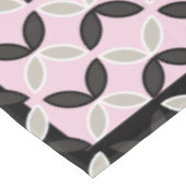 Chique roze grijs en wit bloemblaadjes patroon tafelkleed (Gekanteld)