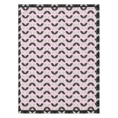 Chique roze grijs en wit bloemblaadjes patroon tafelkleed (Voorkant)