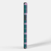 Chique Roze & Groen Plaid Device Hoesje (Achterkant / Rechts)