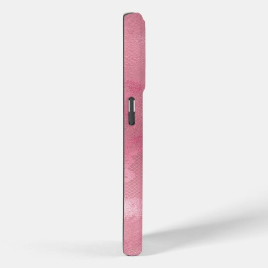 chique roze kant Case-Mate iPhone case (Achterkant / Rechts)