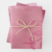 chique roze kant inpakpapier vel (In situ)