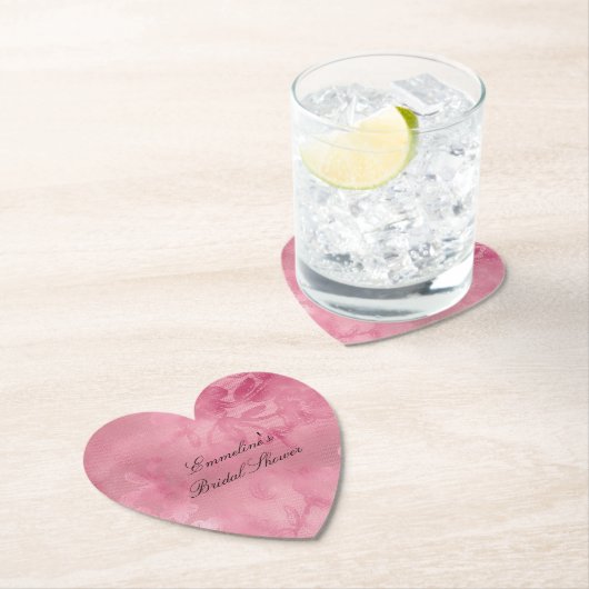 chique roze kant kartonnen onderzetters (Insitu)