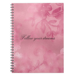 chique roze kant notitieboek