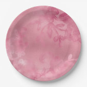 Chique Roze Kant Papieren Bordje (Voorkant)