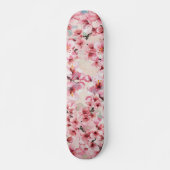 Chique roze kersenbloesem skateboard (Voorkant)