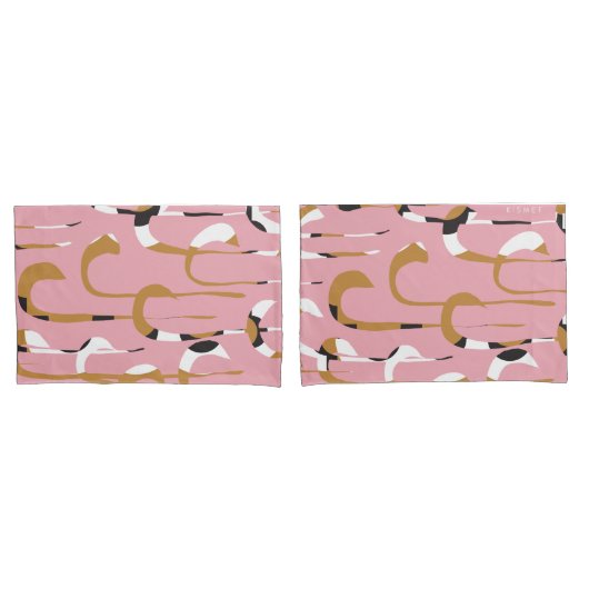 chique roze kussensloop (Voorkant-Set)