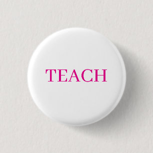Chique Roze Lesgeven Juf Speld Ronde Button 3,2 Cm