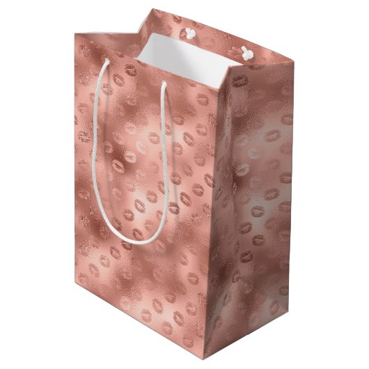 Chique roze lippen medium cadeauzakje (Achterkant Gekanteld)