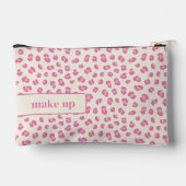 Chique roze luipaard patroon gepersonaliseerd etui (Achterkant)
