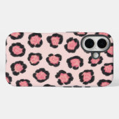 Chique roze luipaardprint  Case-Mate iPhone case (Achterkant (horizontaal))