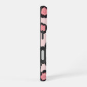 Chique roze luipaardprint iPhone 16 hoesje (Rechterkant)