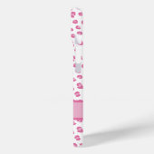 Chique Roze Luipaardprint Persoonlijk Case-Mate iPhone Case (Achterkant / Links)