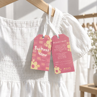 Chique Roze Madeliefjes Zakelijk Product Prijs Han Cadeaulabel