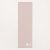 Chique Roze Monogram Roze Oversized Initialen Yogamat (Voorkant)