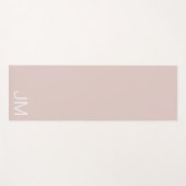 Chique Roze Monogram Roze Oversized Initialen Yogamat (Voorkant (horizontaal))