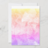 Chique roze paarse eenhoorn druipt glitter kerst kaart (Achterkant)