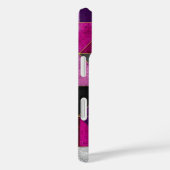 Chique roze paarse grijs geometrisch Case-Mate iPhone case (Achterkant / Rechts)