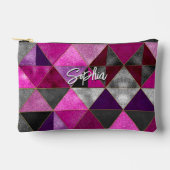 Chique roze paarse grijs geometrisch etui (Voorkant)