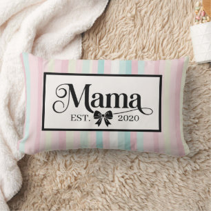 Chique Roze Pastel Aangepast Mama Aandenken Kussen
