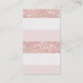 Chique Roze Pompoen Baby shower Meisje Luier Raffl Informatiekaartje (Achterkant)