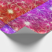 Chique roze print inpakpapier. cadeaupapier (Hoek)