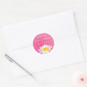 Chique roze radiale lotus dank u Sticker (Envelop)