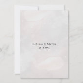 Chique roze rode bloem faux goud proef diner kaart (Achterkant)