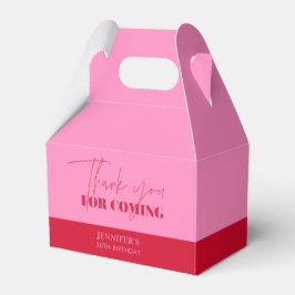 Chique Roze Rode Verjaardag Bedankt Bedankdoosjes