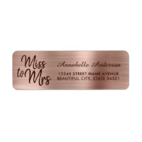 Chique Roze Roze Gouden Metaal Folie Glans Miss to