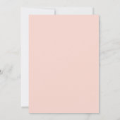 Chique Roze Rozen Baby Shower Kaart (Achterkant)