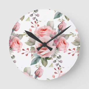 Chique Roze Rozen Bloemen Bloemenk lokaal Ronde Klok