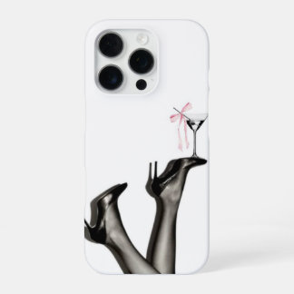 Chique Roze Streep Cocktail iPhone 16 Pro Hoesje