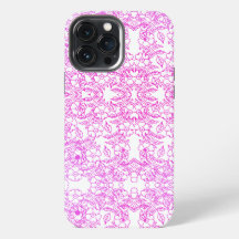 Chique roze vintage bloempatroon