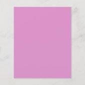Chique Roze Waterverf Bloemige BUDGET Bruiloft (Achterkant)