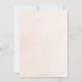 Chique Roze Witte Bloemige Trouw Save the Date Kaa Kaart (Achterkant)