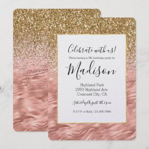 Chique roze zebra print Glitz Kaart
