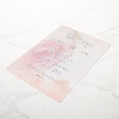 chique roze zilver  folie uitnodiging (Gedraaid)