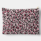 Chique roze zwart luipaard patroon etui (Achterkant)