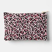 Chique roze zwart luipaard patroon etui (Achterkant)