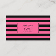 Chique Roze Zwart Streep Beauty Professional