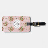 Chique Rozen Bagagelabel (Voorkant horizontaal)