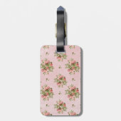 Chique Rozen Bagagelabel (Achterkant verticaal)