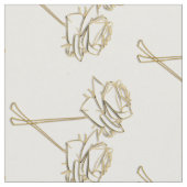 Chique Rozen bloemmotief Stof (Close Up)