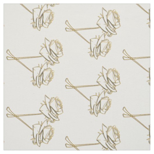 Chique Rozen bloemmotief Stof (Swatch)