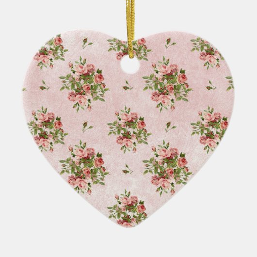 Chique Rozen Keramisch Ornament (Voorkant)