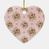 Chique Rozen Keramisch Ornament (Achterkant)